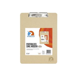 PORTA BLOCK EZCO A4 MADERA X UNIDAD