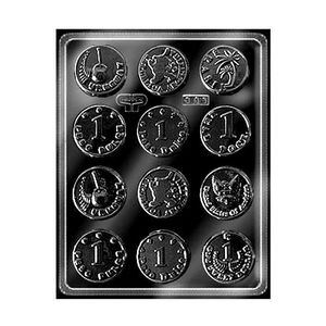 MOLDE PLACA 344, MONEDAS X UNID