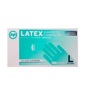 GUANTES DE LATEX GRANDES X CAJA 100 UNIDADES