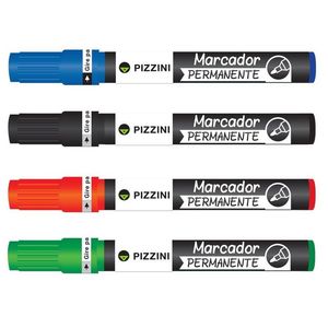 MARCADORES PIZZINI PERMANENTE PTA REDONDA COD 1260