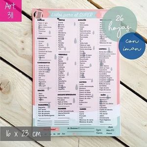 BLOCK "IMAGINER" LISTA SUPER C/ IMAN X 26HJS