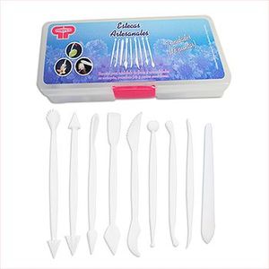 ESTECAS PLASTICAS GRANDES ESTUCHE X 9 PIEZAS
