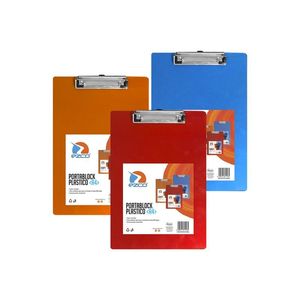 PORTA BLOCK EZCO A4 PLASTICO X UNIDAD