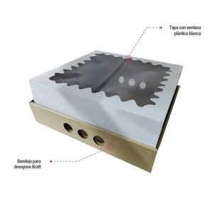CAJAS PARA TORTA N° 30 "STAR" MANI CALA Y TAPA C/V X UNID