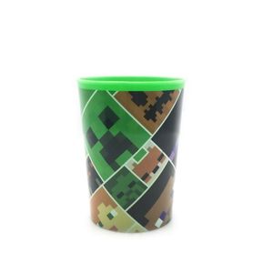 VASO PLASTICO 300ML MINECRAFT X UNIDAD