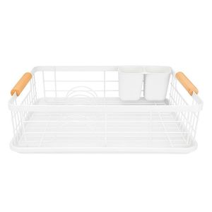 ESCURRIDOR DE VAJILLA ACERO PINTADO BLANCO HA 42,5X32X11CM X UNID