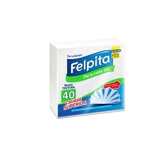 SERVILLETAS "FELP" 33 X 30 X PAQ. 40 BLANCA X UNIDAD
