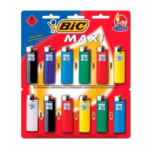 ENCENDEDOR "BIC" MAXI J6 BLISTER X 12