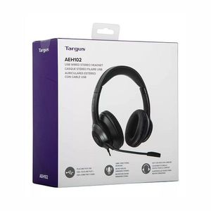 AURICULARES CON MICROFONO "TARGUS" AEH102 USB X UNID