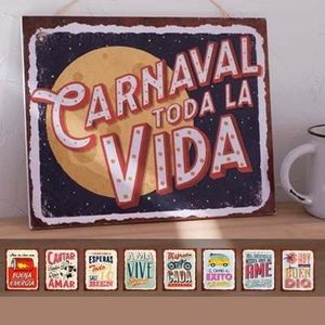 PLACA COLGANTE 20 X 25 RETRO X UNIDAD