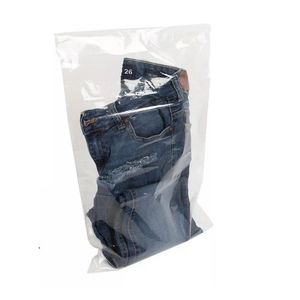 BOLSAS PP 30CM X 40CM C/ ADHESIVO Y SOLA X 100 UNI