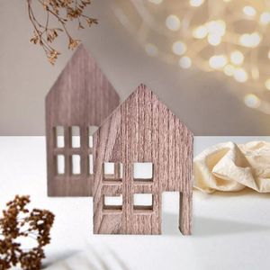 CASITAS EN MADERA EN SET X 2