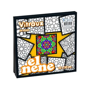 BLOCK "EL NENE" MANDALAS VITRAUX 20 X 20 24HJS X UNID