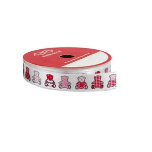 CINTA ESTAMPADA OSITOS ROSA15MM X 10 MTS X UNI