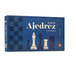 JUEGO DE MESA AJEDREZ LINEA AZUL X UNIDAD