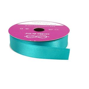 CINTA RASO DOBLE FAZ TURQUESA 5MM X 10MTS X UN