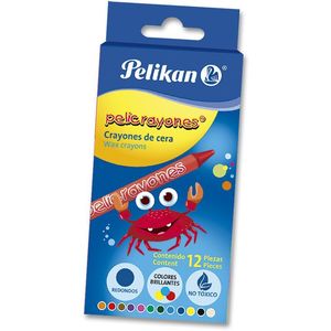 CRAYONES "PELIKAN" X CAJA 12 UNIDADES