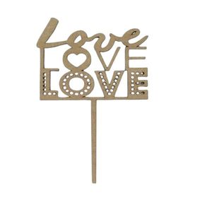 TOPPER FIBROFACIL LOVE GIBRE ORO X UNIDAD