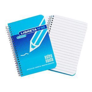 LIBRETA C/ ESPIRAL N°40 40HJS 8,5X12,5CM X UNIDAD