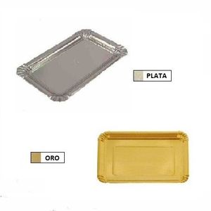 PLATOS CARTON RECT. DESAYUNO 11X18,5CM X UN