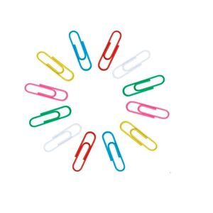 CLIPS METALICOS FORRADO "UO" N° 2 25MM COLOR X CAJA 100