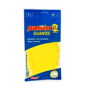 GUANTES "PATITO" AMARILLO TALLE GRANDE X UNIDAD