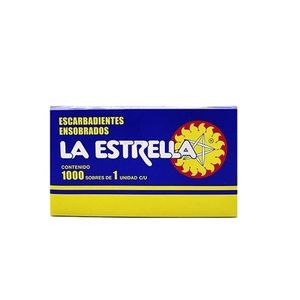 ESCARBADIENTES "LA ESTRELLA" X ENSOBRADOS X CAJA 1000 UNID