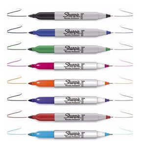 MARCADORES SHARPIE DOBLE PUNTA TWIN TIP X UNIDAD