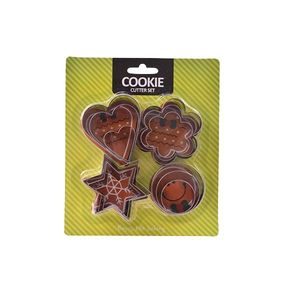 CORTANTES METALICOS COOKIE SURTIDOS SET X 12
