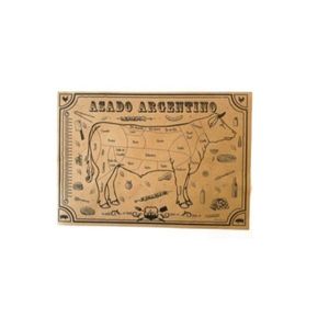 MANTELES INDIVIDUALES DE PAPEL ASADO X 10 UNID