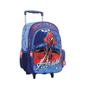 MOCHILA CON CARRO SPIDERMAN 16" X UNI