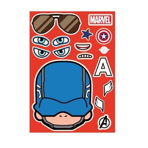 STICKERS MAKE A FACE PC CAPITAN AMERICA X UNID