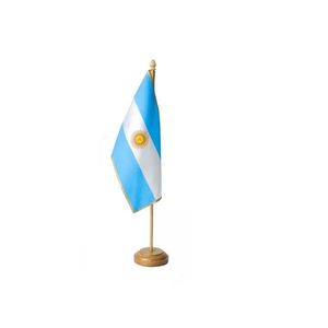 BANDERAS ARGENTINA 17 X 22 REPLICA CEREMONIA C/ MASTIL X UNID