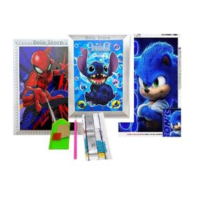 SET DIAMOND PAINTING PERLAS 24CM X UNIDAD