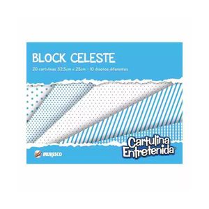 BLOCK MURESCO C.E. BLOCK CELESTE X 20HJS