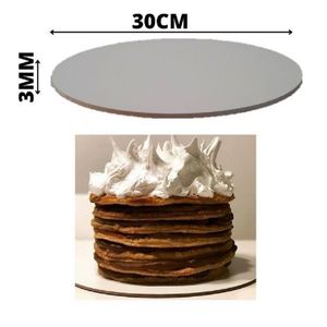 PLATO DISCO REDONDO BLANCO 3MM D30CM X UN