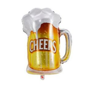 GLOBO METALIZADO FORMA CERVEZA 54X72.5CM AH X UNI