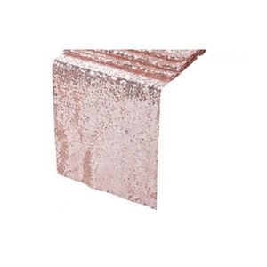 CAMINO DE LENTEJUELAS ROSA GOLD180X30 CM X UNI