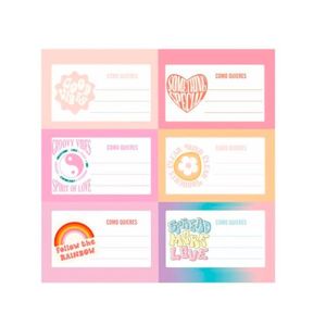 ETIQUETAS ESCOLARES COMO QUIERES 12 UNID X BLISTER