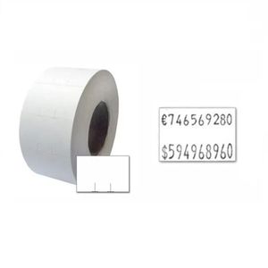 ROLLO PRECIOS 2 LINEAS MOTEX BLANCO X UNIDAD