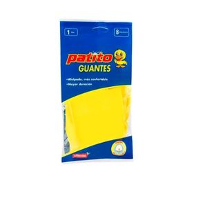 GUANTES "PATITO" AMARILLO TALLE MEDIANO X UNIDAD