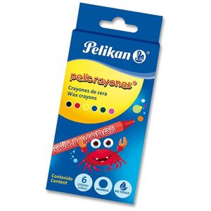 CRAYONES "PELIKAN" X CAJA 6 UNIDADES