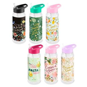 BOTELLAS ESTAMPADAS VARIOS DISEÑOS X UNIDAD
